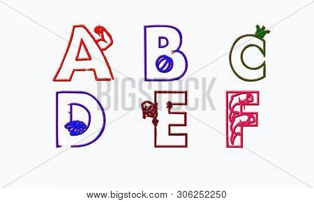 This Is The Image Of Coloring Book Cartoon Abcd Letters