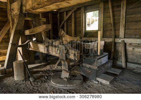 National Historic Saugus Iron Works About 10 Miles From Boston In Saugus, Massachusetts. Site Of The
