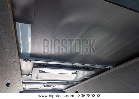 Tuning The Car In A Van Bus Body With Three Layers Of Noise Insulation On The Metal Roof. Sound And 