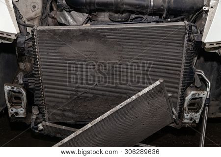 Regular Maintenance And Repair Of The Car After Malfunction In The Air-conditioning System And Engin
