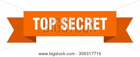 Top Secret Ribbon Sticker. Top Secret Sign. Top Secret Banner
