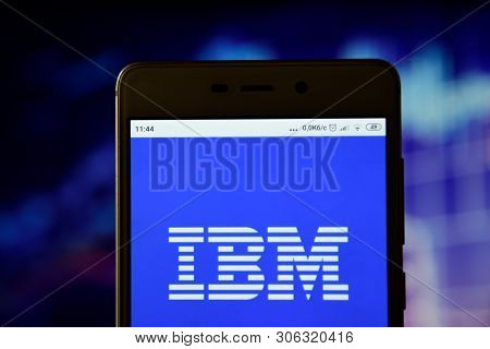 Ibm Logo Is Seen On An Smartphone