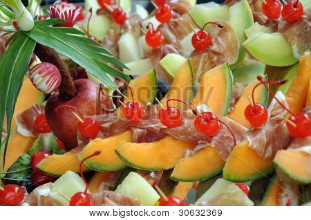 decoratet แตงบนบุฟเฟ่ต์อร่อย