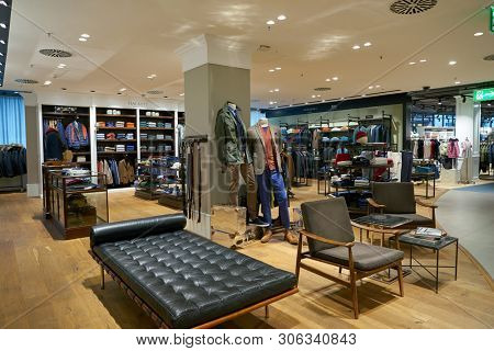 ZURICH, SWITZERLAND - CIRCA OCTOBER, 2018: interior shot of Jelmoli department store in Zurich.