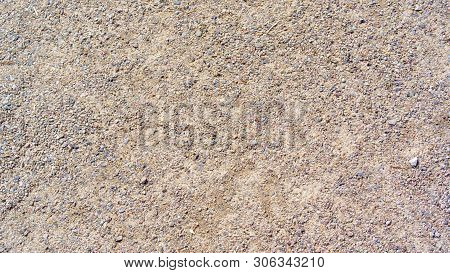Gravel For Background At Dry Sunny Summer Day