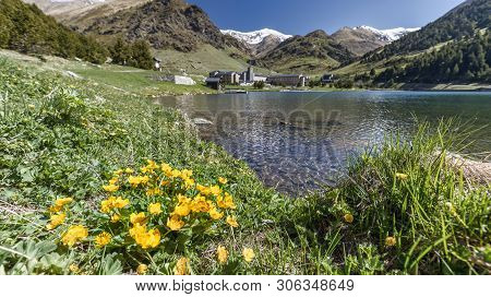 Very Nice Valley From Spain, Mountain Pyrenees (name Vall De Nuria)