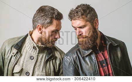 Bully Team. Masculinity And Brutality. Feel Confident In Brutal Leather Clothes. Brutal Men Wear Lea