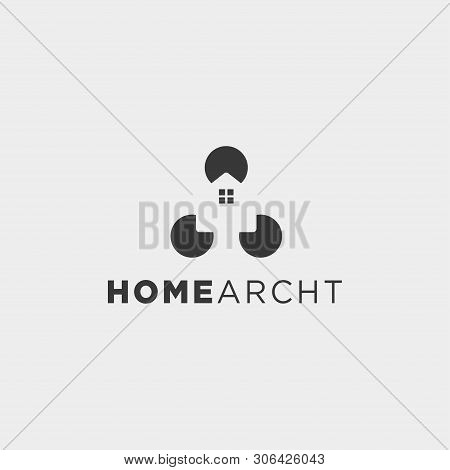 Home Architect Logo Minimalis Design Vector Icon Element