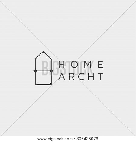 Home Architect Logo Minimalis Design Vector Icon Element