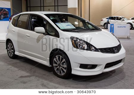 JACKSONVILLE, FLORIDA-februar 18: En 2012 Honda Fit Sport udstillet på Jacksonville Car Show på