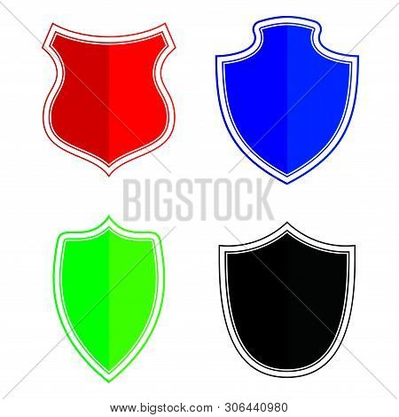 Shield Icon Color Isolated On White Background From Miscellaneous Collection. Shield Icon Trendy And