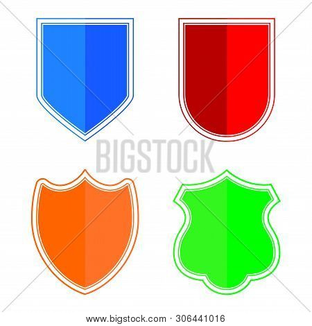 Shield Icon Color Isolated On White Background From Miscellaneous Collection. Shield Icon Trendy And