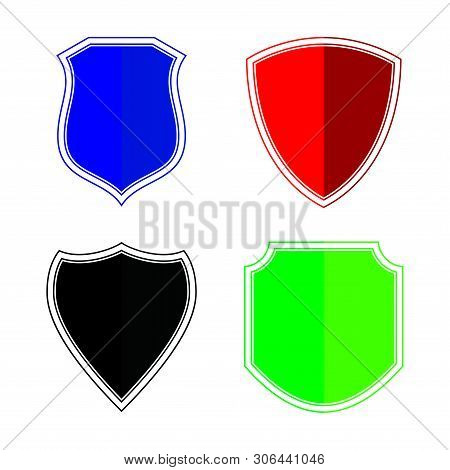 Shield Icon Color Isolated On White Background From Miscellaneous Collection. Shield Icon Trendy And