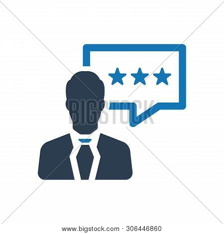 Beautiful, Meticulously Designed Business Client Rating Feedback Icon