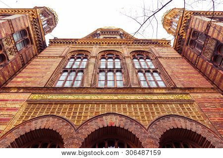 Berlin, Germany. Facade Of The The Neue Synagoge (new Synagogue) In The Mitte District
