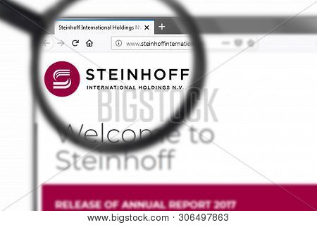 Novosibirsk, Russia - June 15, 2019 - Illustrative Editorial Of Steinhoff International Website Home