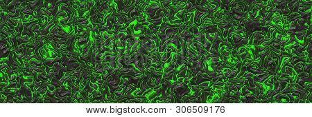 3D Illustration. Volcano- Background Magma