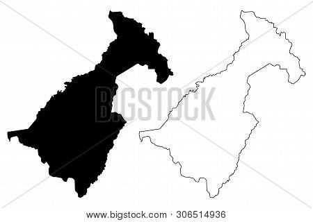 Muchinga Province (provinces Of Zambia, Republic Of Zambia) Map Vector Illustration, Scribble Sketch