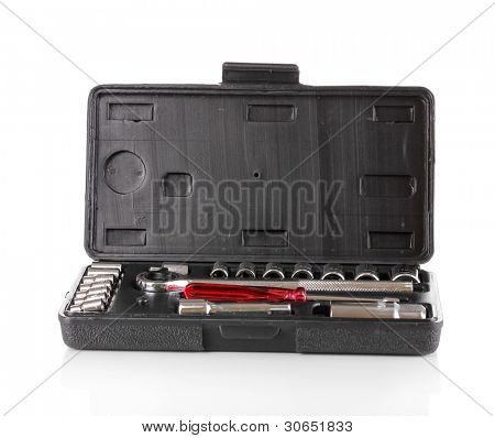 Tool kit isolata on white