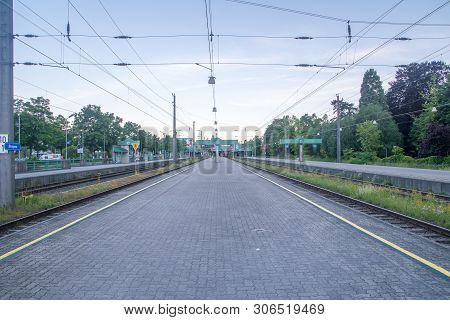 Bregenz, Austria - June 1, 2019: Railway Station In Bregenz.