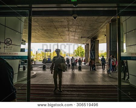 Shantou/china-30 March 2018:tourist In Shantou Internation Airport At China.shantou City Guangdong C