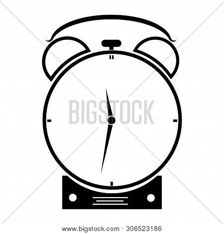 Clock Icon Isolated On White Background From Tab Bar And Settings Collection. Clock Icon Trendy And 
