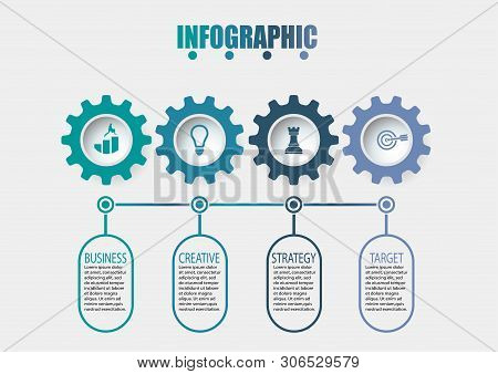 Business Data Visualization. Timeline Infographic Icons Designed For Abstract Background Template Mi