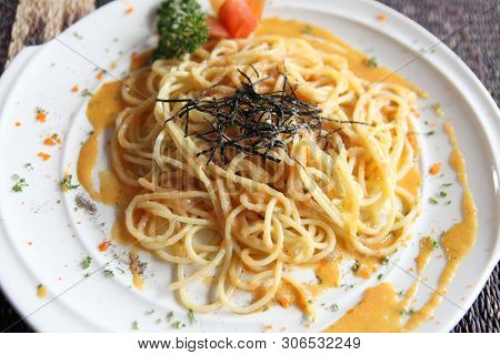 Japanese Pasta Mentaiko Spaghetti