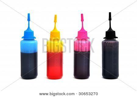 CMYK bläck