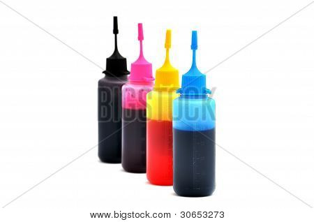CMYK bläck