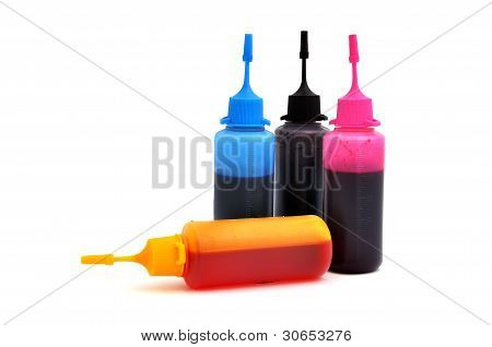 CMYK bläck