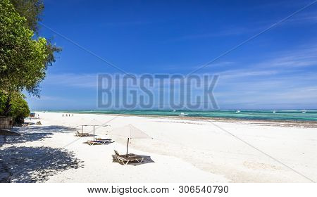Amazing Diani Beach Seascape With White Sand And Turquoise Indian Ocean, Kenya