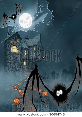 Ilustrace pro Halloween