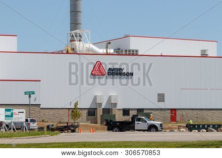 Greenfield - Circa June 2019: Avery Dennison Manufacturing Plant. Avery Dennison Is The Largest Labe