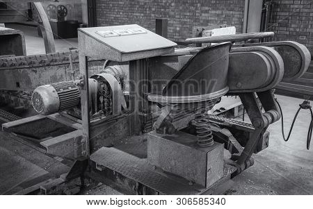 Essen, Germany - April 7, 2019: Old Pitframe Of Zeche Zollverein, Industrial Heritage Of Germany On 