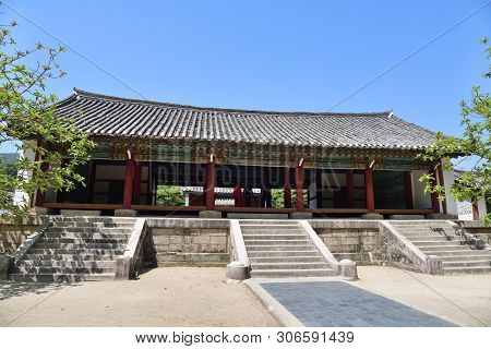 Kaesong, North Korea - May 4, 2019: Confucian Educational Facility Of The Koryo Dynasty. It Opened I