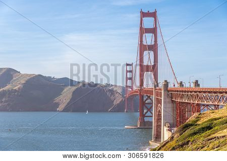 View Of The Golden Gate From The Bay, San Francisco  United States