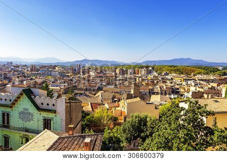 Cityscape, View Of Girona, Catalonia, Spain