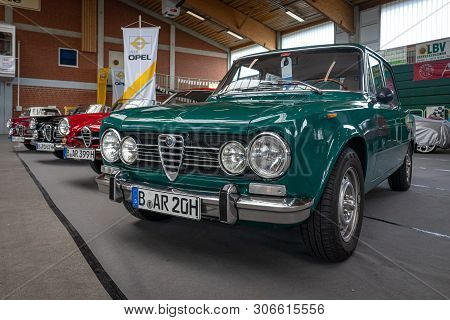Paaren Im Glien, Germany - June 08, 2019: Large Family Car Alfa Romeo Giulia. Die Oldtimer Show 2019