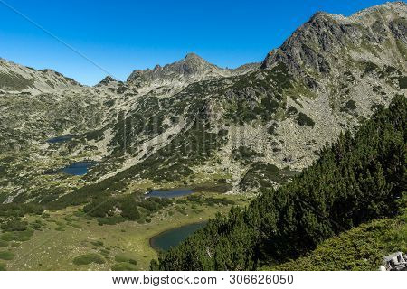 Amazing Landscape With Prevalski Lakes And Valyavishki Chukar And Dzhangal Peaks, Pirin Mountain, Bu