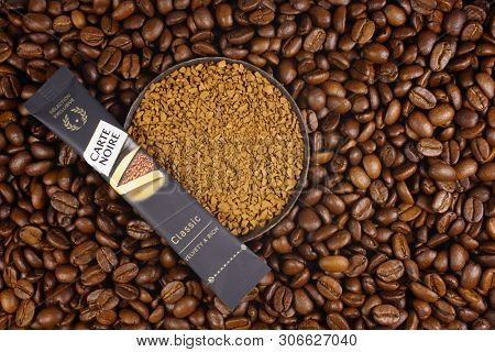 Prague, Czech Republic - May 20, 2019: CARTE NOIRE was created in the 1970âs by Rene Monnier (Jacobs) 