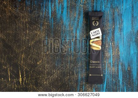 Prague, Czech Republic - May 20, 2019: CARTE NOIRE was created in the 1970âs by Rene Monnier (Jacobs) 