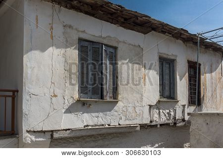 Houses At Old Village At Thassos Island,  East Macedonia And Thrace, Greece