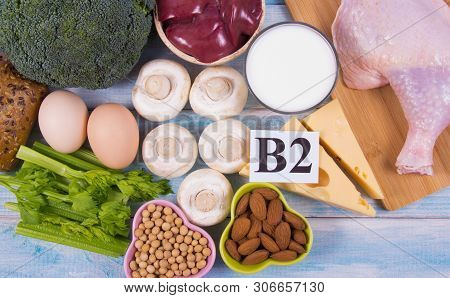 Food Ingredients Containing A Large Amount Of Vitamin B2 (riboflavinum).