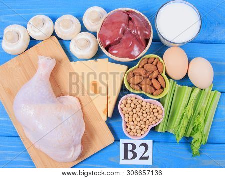 Food Ingredients Containing A Large Amount Of Vitamin B2 (riboflavinum).