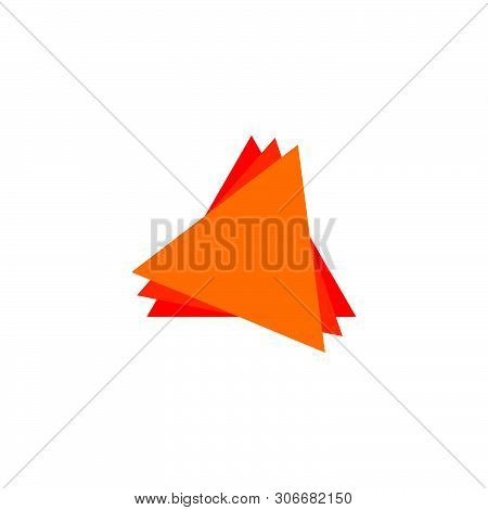 Triangle Circle 3d Motion Logo Vector Unique Unusual
