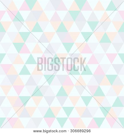 Abstract Seamless Pattern. Geometric Background From Triangles. Vector Illustration.