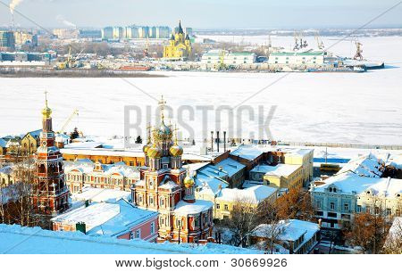 Domkirken Nevsky og Stroganov kirke Nizhny Novgorod Rusland
