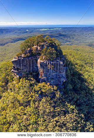 The Pyramid Shaped Mountain Has A  Stony Crown Top.   From A Distance It Resembled A Pigeon House An