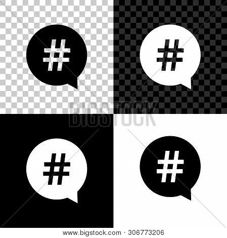 Hashtag Circle Icon Vector Photo Free Trial Bigstock